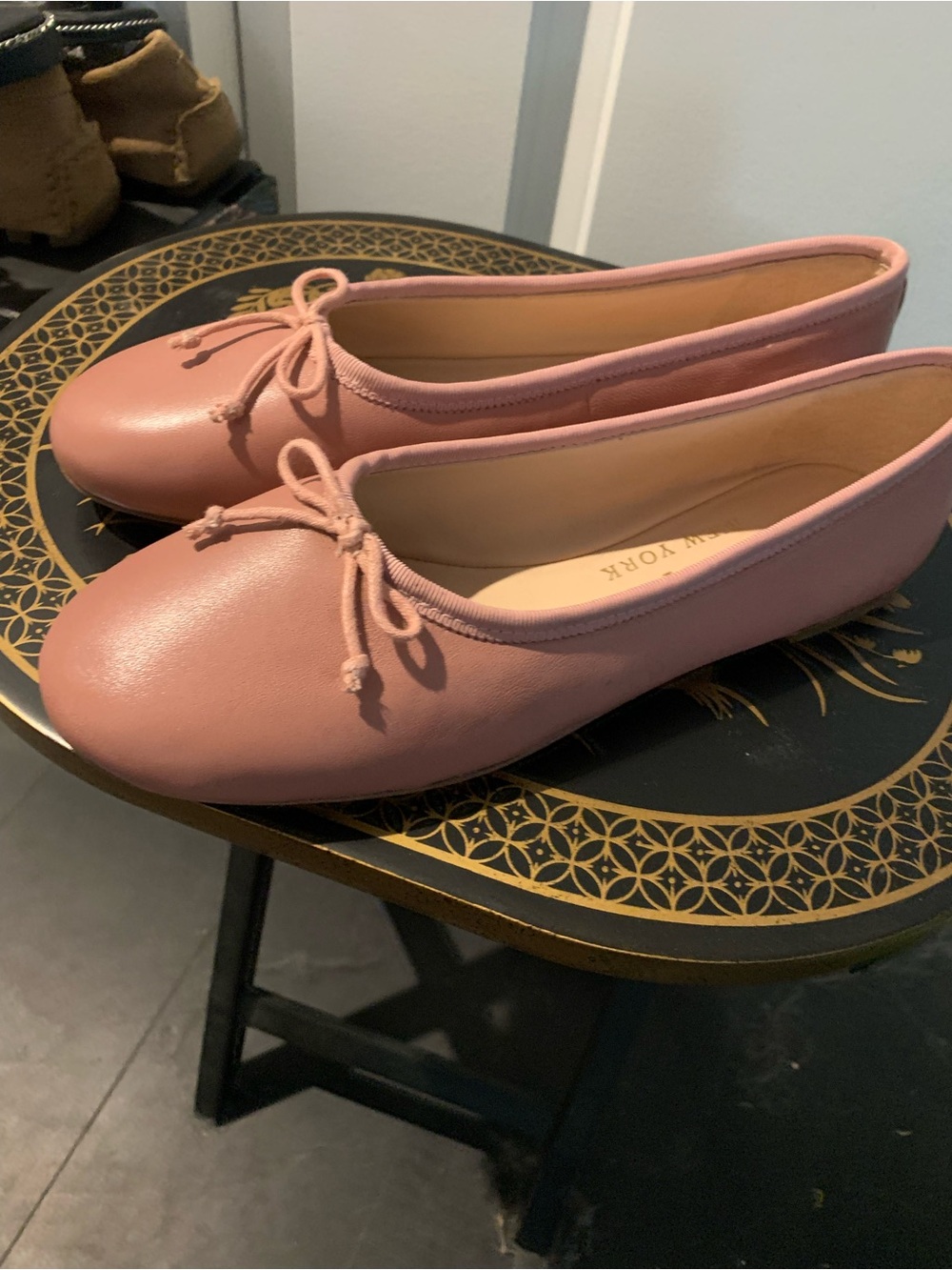 kate spade Dusty Rose Bow Ballet Flats